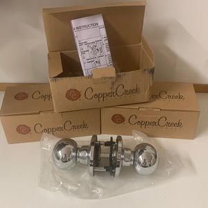 Copper Creek Finish Polish Stainless Steel Passage Hall Knob or Closet Door